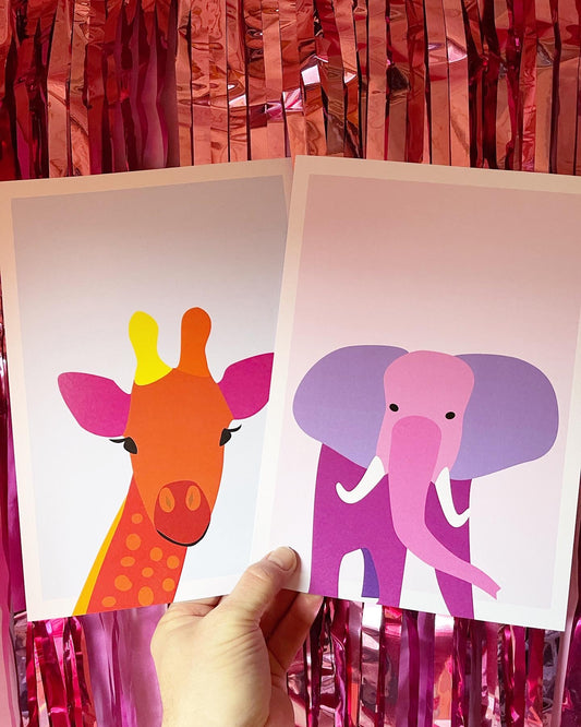 Red Nose Day donation from the sale of new Animal prints