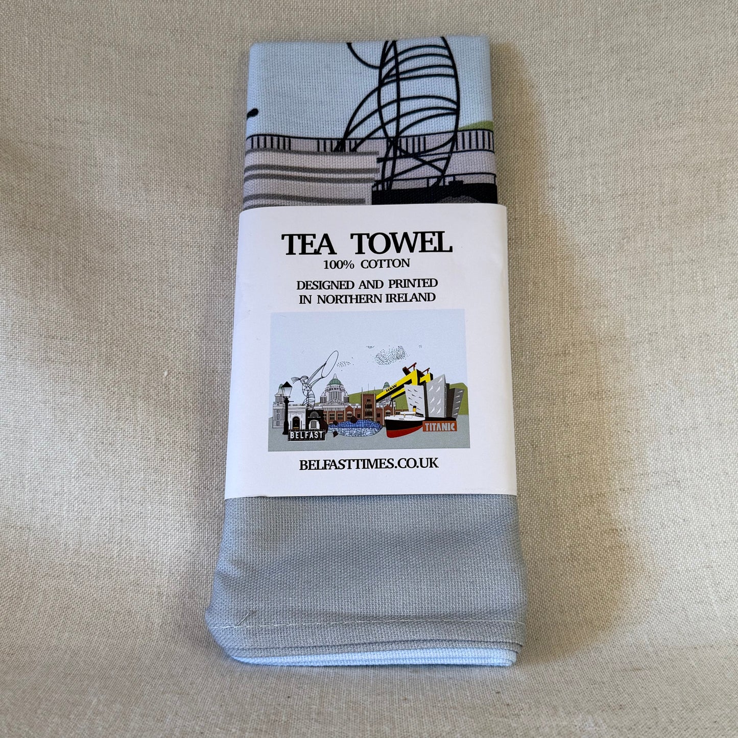 Belfast Skyline Tea Towel