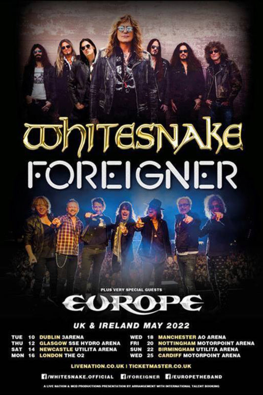 Whitesnake and Foreigner announce Dublin date for 2022