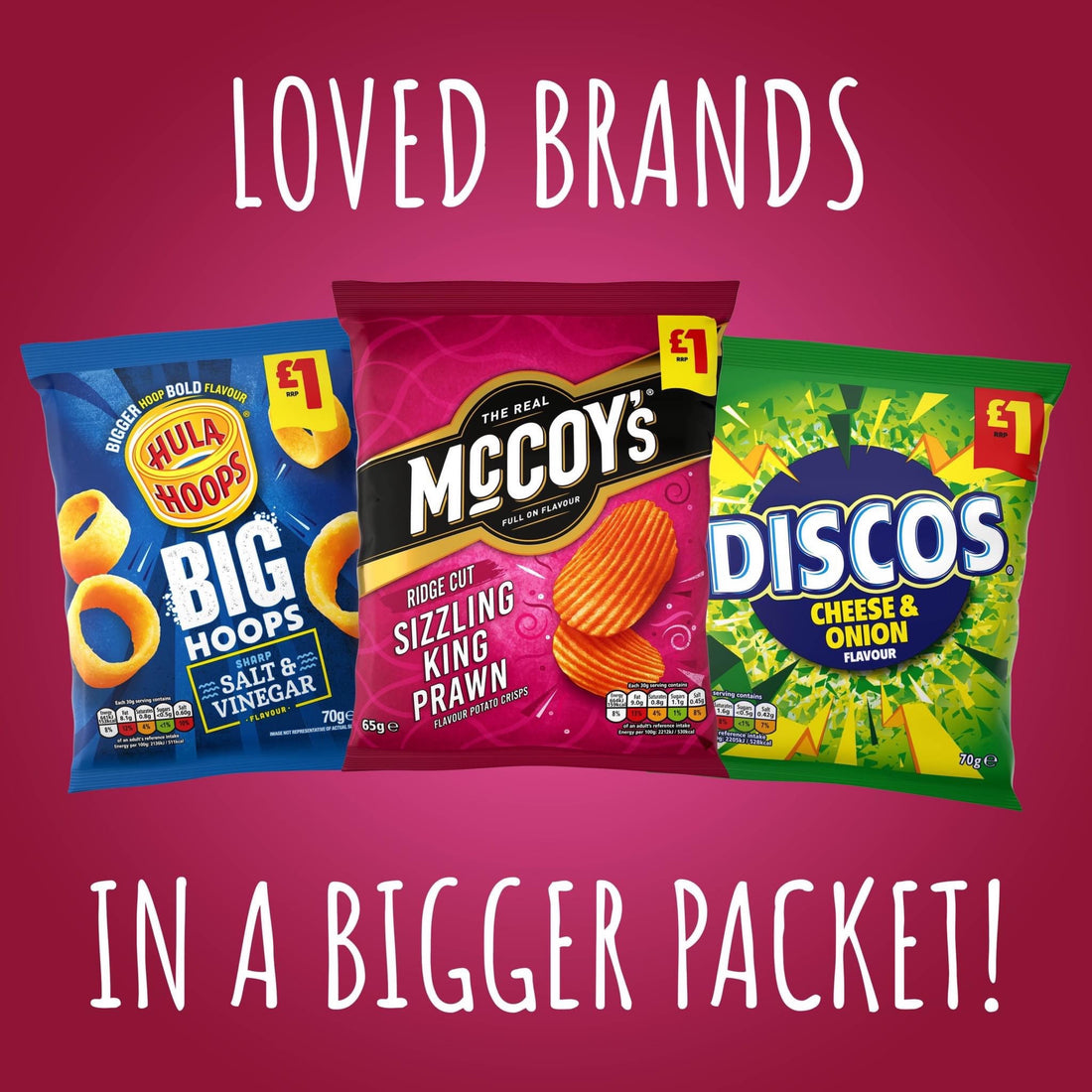 KP Snacks launch a new larger bag of your favourite snacks.