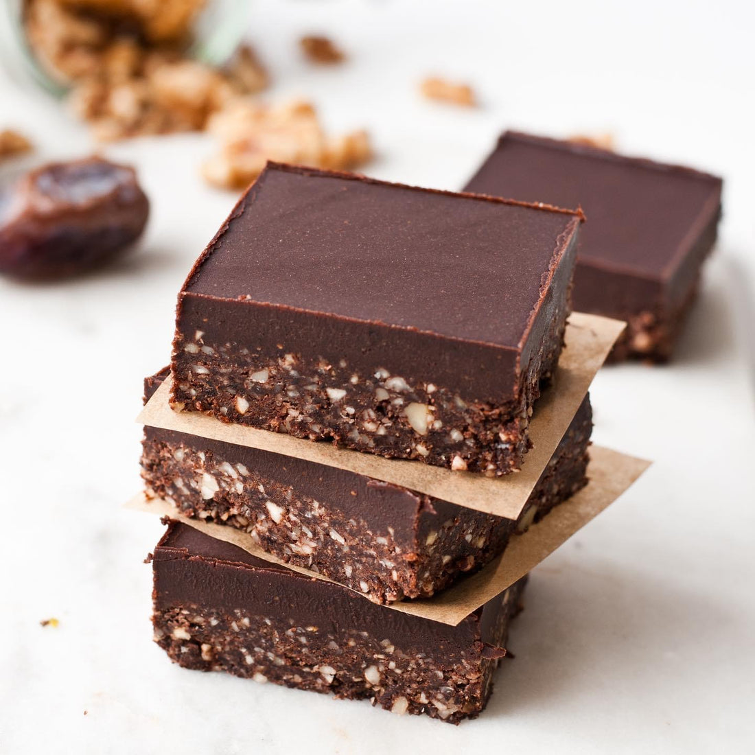 The Ginger Vegan Cookbook: Raw Chocolate Frosted Brownies