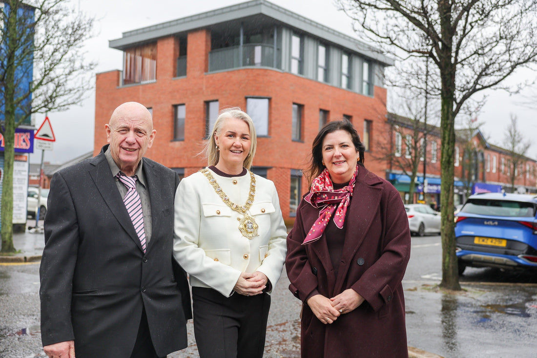 Lord Mayor Tracy Kelly at the opening of the Sandy Row Arts and Digital Hub in south Belfast.