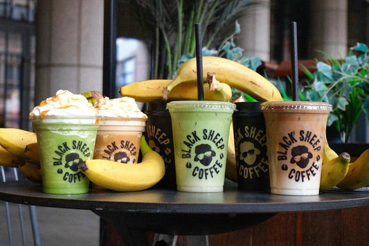 Black Sheep Coffee leans into nostalgia with its Banana Arcade spring menu