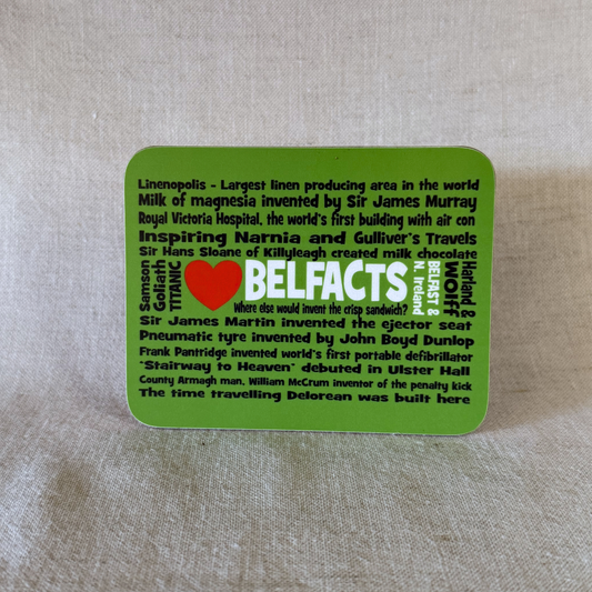 Belfacts coaster