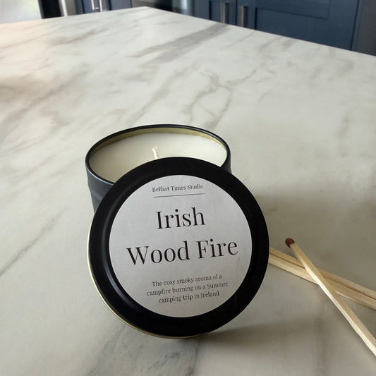 Irish Wood Fire Candle