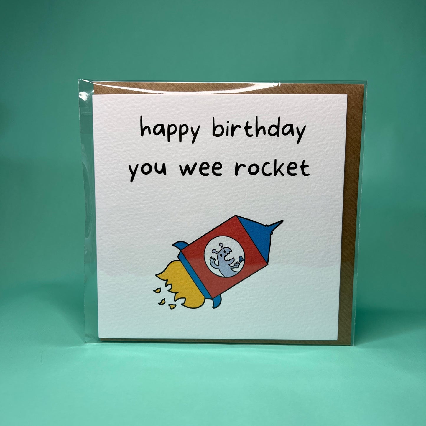 Happy Birthday You Wee Rocket. By Leopard Print Cards