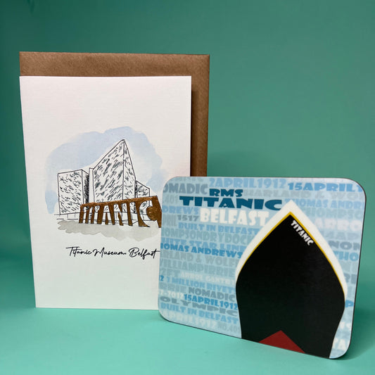 Titanic card and coaster