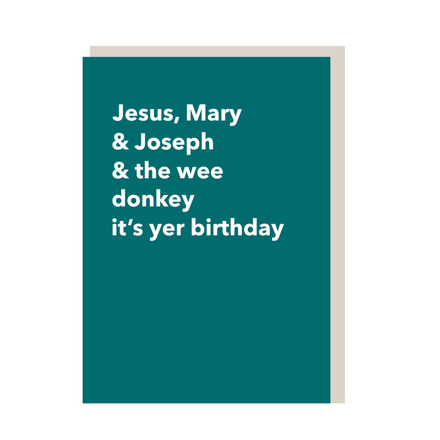 Jesus, Mary & Joseph…