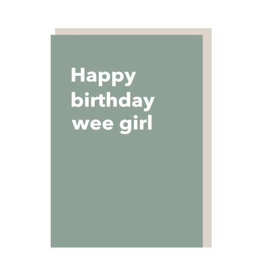 Happy Birthday wee girl